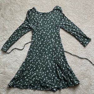 Women’s floral dress with lace up back size XL